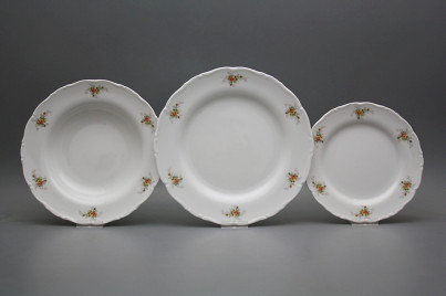 Plate set Ofelia Tea roses S/S 12-piece ABB č.1