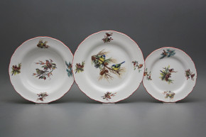 Plate set Ofelia Birds without butterflies 12-piece GCL