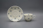 Tea cup 0,18l with saucer Ofelia Ivory Forget-me-not Sprays BB č.2