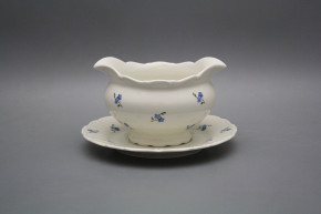 Sauceboat 0,4l with saucer Ofelia Ivory Forget-me-not Sprays BB