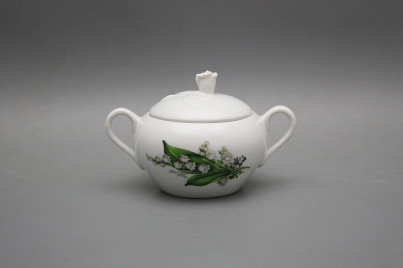 Sugar bowl 0,3l with handles Rokoko Lilies of valley BB č.1