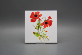 Tile COLOR ONE 15x15cm Poppy Pattern B W