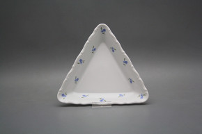 Dish triangular 20cm Verona Forget-me-not Sprays ABB