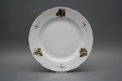 Flat plate 25cm Rose Horses AHL č.1