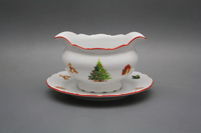 Sauceboat 0,4l with saucer Ofelia Christmas Tree CL č.1