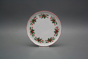 Underplate for pot 14,5cm Rokoko Christmas holly CL