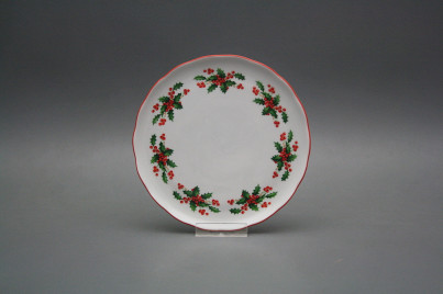 Underplate for pot 14,5cm Rokoko Christmas holly CL č.1