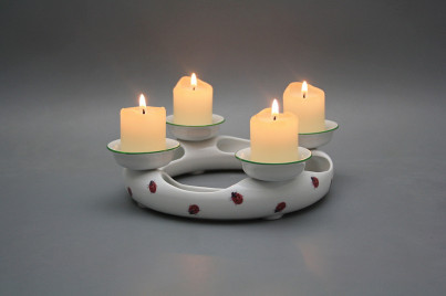 Advent candlestick Ladybirds ZL č.1