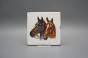 Set of tiles Forli Blanco 15x15cm Horses 4-piece č.2