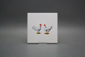 Tile COLOR ONE 15x15cm Hens in pair WM