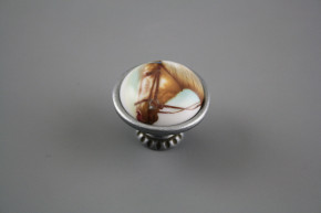 Rustic knobs Bohemia 40mm Horses FV