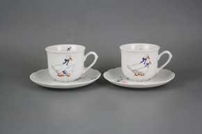 Cup high 0,16l with saucer Rose Geese BB