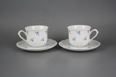 Cup high 0,16l with saucer Rose Forget-me-not Sprays BB č.1