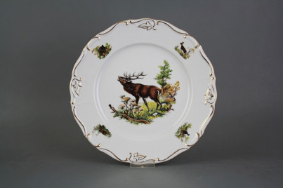 Flat plate 25cm Marie Louise Roaring deer GGL LUX č.1