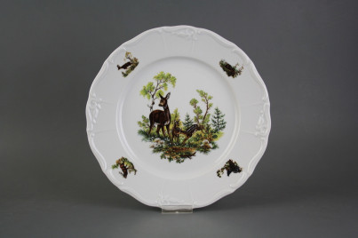 Flat plate 25cm Marie Louise Doe and fawn GBB č.1