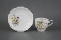 Coffee cup 0,18l and saucer Ofelia Flowering meadow Pattern B HBB č.2