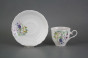 Coffee cup 0,18l and saucer Ofelia Flowering meadow Pattern D HBB č.2