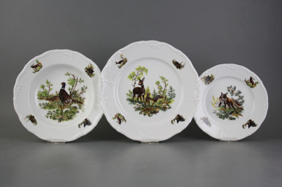 Plate set Marie Louise Gamekeepers 12-piece GBB č.1