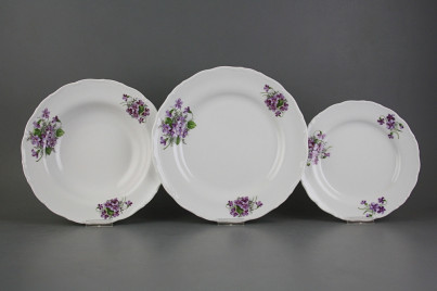 Plate set Ofelia Violets 24-piece CBB č.1