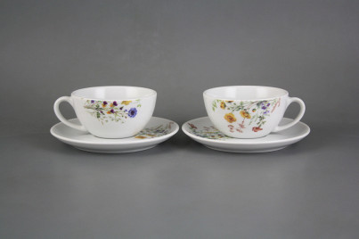 Cup low 0,18l with saucer Isabelle Flowering meadow Pattern B HBB č.1