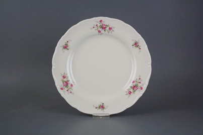 Flat plate 25cm Ofelia Ivory Pink roses S/M ABB č.1