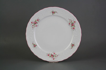 Flat plate 26cm Opera Pink roses S/M ARL č.1