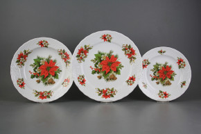 Plate set Opera Poinsettia 12-piece FBB