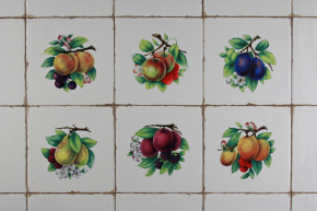 Set of tiles Forli Blanco 15x15cm Fruits 6-piece