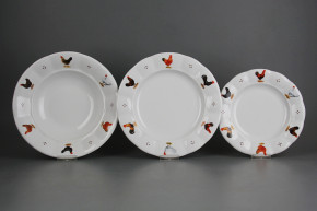 Plate set Benedikt Hens 12-piece H4T ABB