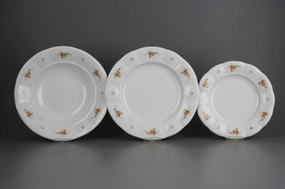 Plate set Benedikt Tea roses 12-piece H4T ABB č.1