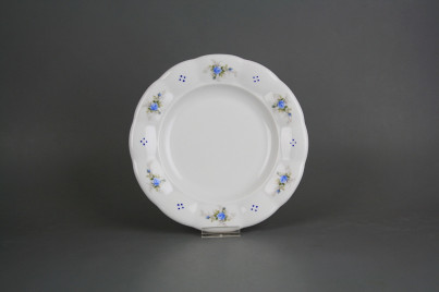 Dessert plate 19cm Benedikt Light blue roses A4T ABB č.1