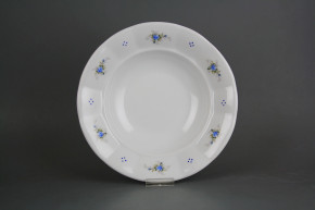 Deep plate 24cm Benedikt Light blue roses R4T ABB