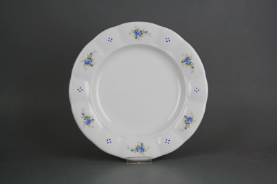 Flat plate 24cm Benedikt Light blue roses R4T ABB č.1