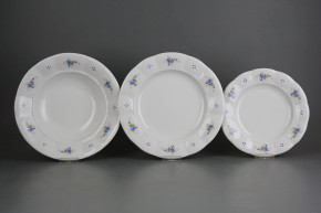 Plate set Benedikt Light blue roses 18-piece A4T ABB