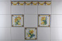 Set of tiles COLOR ONE 15x15cm Tulips 3-piece WL č.4