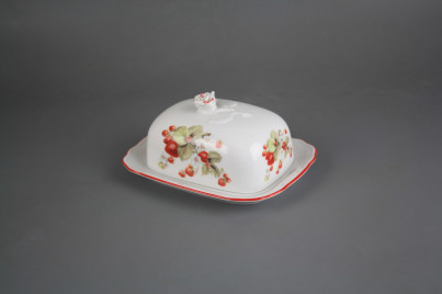 Butter dish small Rokoko Strawberries CL č.1