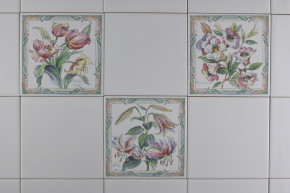 Set of tiles COLOR ONE 15x15cm Botanical Plants 3-piece WM