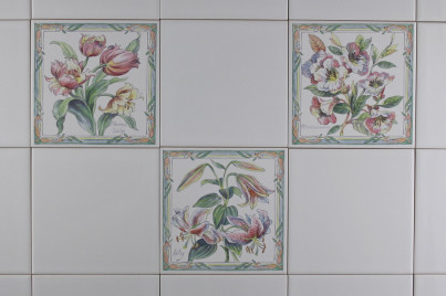 Set of tiles COLOR ONE 15x15cm Botanical Plants 3-piece WM č.1