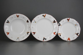 Plate set Benedikt Hens 12-piece H4T AHL