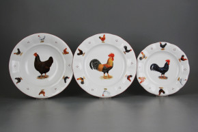 Plate set Benedikt Hens 12-piece H4T FHL