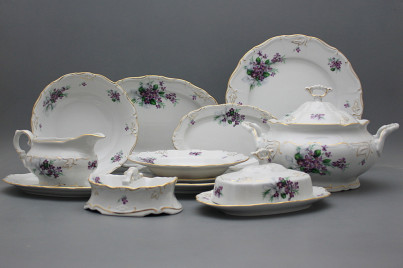 Dining set Marie Louise Sweet violets 28-piece KGL LUX č.1