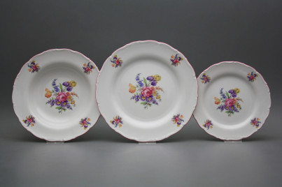 Plate set Ofelia Bouquet with irisies 18-piece GRL č.1