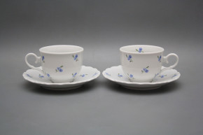 Tea cup 0,18l with saucer Ofelia Forget-me-not Sprays BB