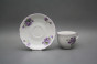 Tea cup 0,18l with saucer Ofelia Violets FL č.2