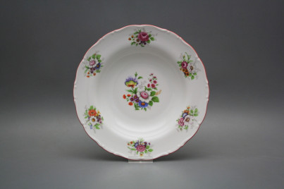 Deep plate 23cm Ofelia Meissen bouquet FCL č.1