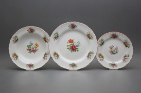 Plate set Ofelia Meissen bouquet 12-piece FCL