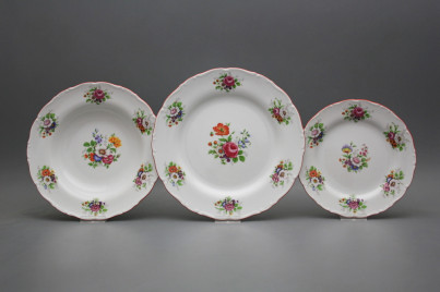 Plate set Ofelia Meissen bouquet 18-piece FCL č.1