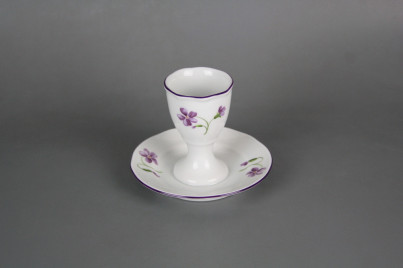 Egg cup with stand Rokoko Violets FL č.1