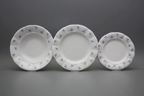 Plate set Benedikt Forget-me-not Sprays 12-piece AAL