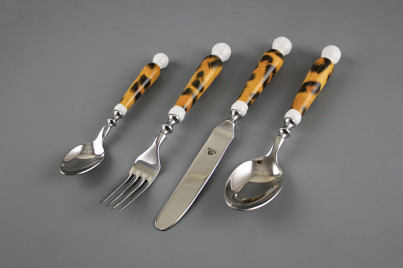 Set of cutlery Bohemia 1987 Leopard 4-piece BB č.1